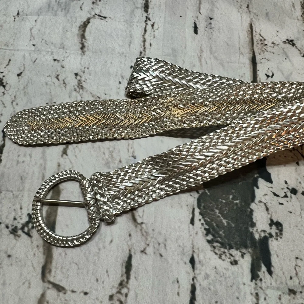 Silver‎ Braided Women's Belt bohemian